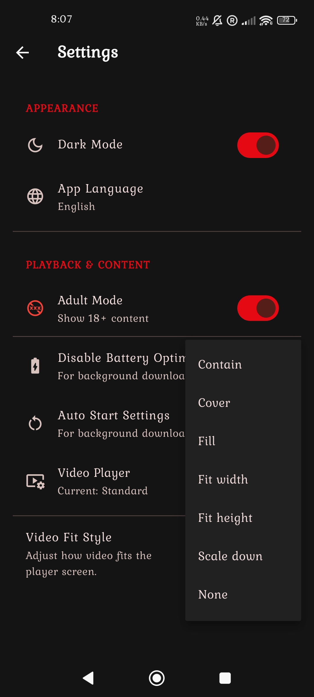 Step 4: Video Fit Style