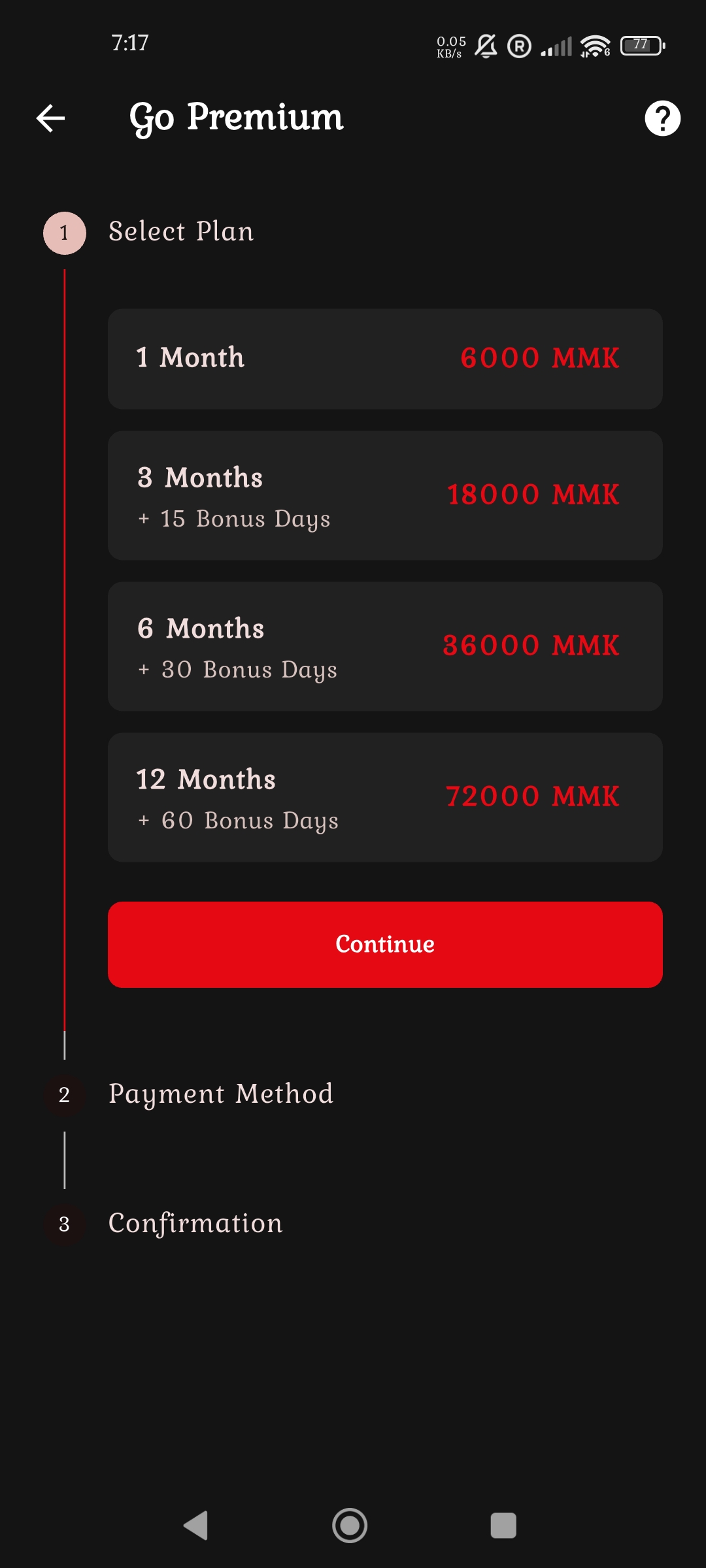 Step 3: Select Plan