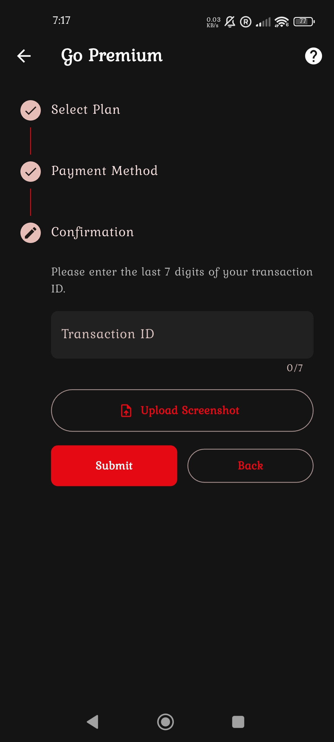 Step 5: Confirm